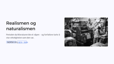 Realismen og naturalismen
